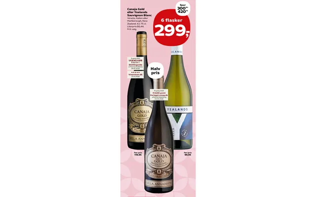 Canaja Gold Eller Yealands Sauvignon Blanc