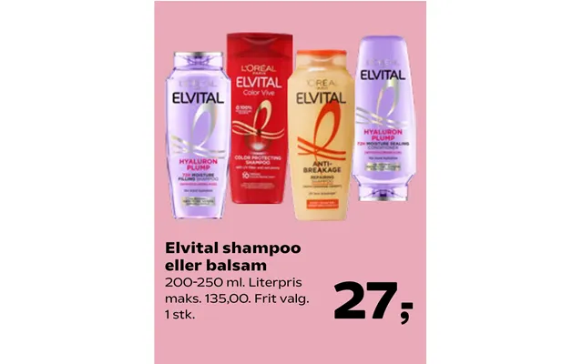 Elvital Shampoo Eller Balsam