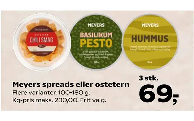 Meyers Spreads Eller Ostetern