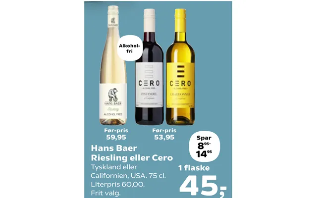 Hans Baer Riesling Eller Cero