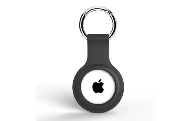 Apple Airtag Nøglering I Blød Og Holdbar Silikone. Sort.