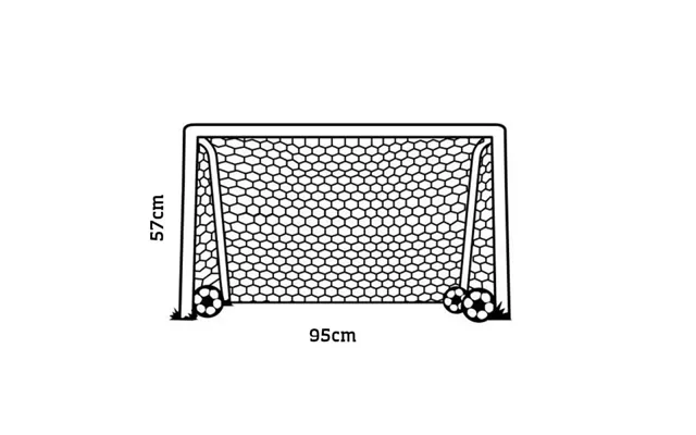 Fodboldmål Wallsticker. Få Et Fodboldmål På Væggen. 57x95cm