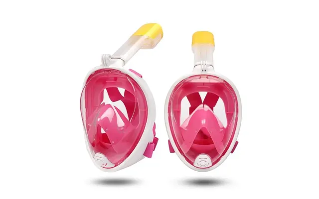 Full Face Dykkermaske Med Snorkel Samt Holder Til Aktivitetskamera