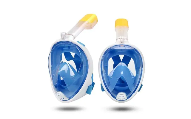 Full Face Dykkermaske Med Snorkel Samt Holder Til Aktivitetskamera