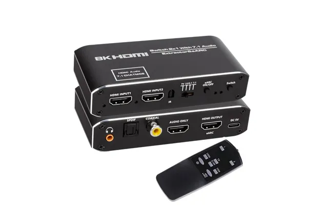 Hdmi 2.1 Switch Med Lydudtræk Audio Extractor - Arc Earc