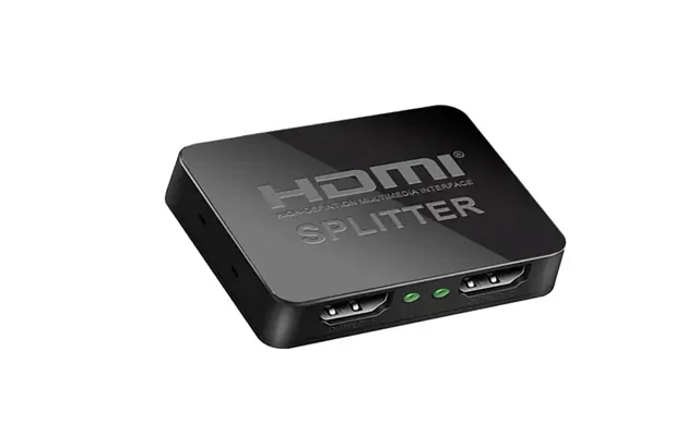 Hdmi Splitter 1 Til 2. 4k Splitter Med 1x Input - 2x Output.