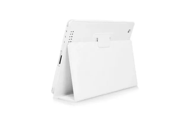 Lædertaske -holder Til Ipad 2 Ipad 3 Ipad 4. Hvid.
