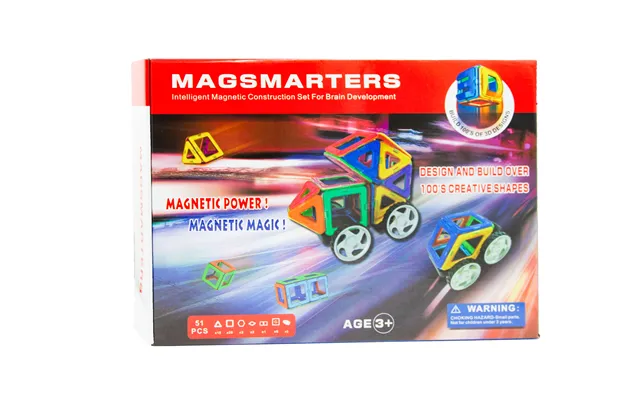 Magsmarters Magnetisk Byggesæt Til Børn - 51 Dele