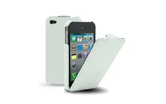 Melkco Lædercover Til Iphone 4 4s. Hvid.