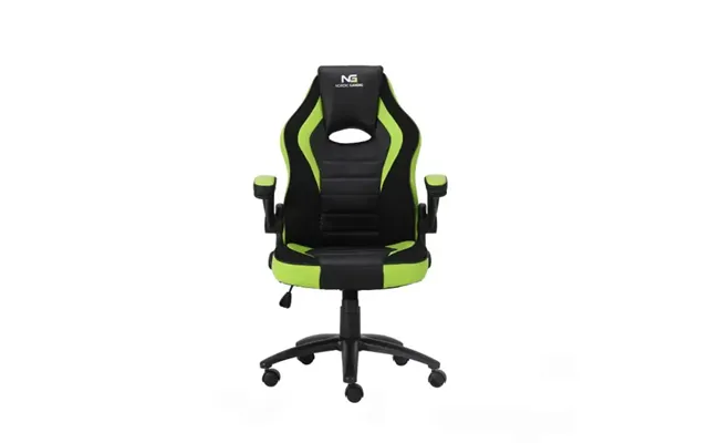 Nordic Gaming Charger V2 Gamer Stol. Forbedret Udgave Sort Grøn