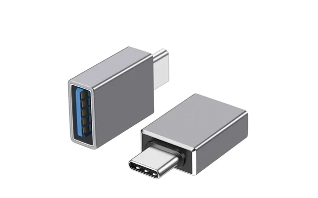 Otg Adapter Usb-c Til Usb 3.1 3.0 - Hurtig 10gbps Dataoverførsel Grå