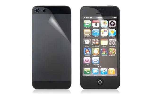 Skærmbeskyttelse Til Iphone 5 5s 5c. Front Back. Anti-glare.