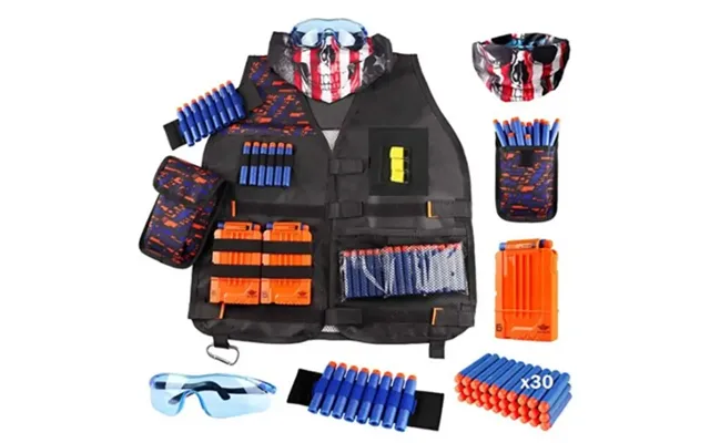 Tactical Vest Til Nerf Guns. Ammunitionsvest - Maske