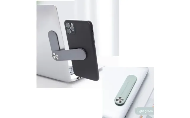 Universal Magnetisk Mobilholder Til Montering På Laptop. Lysegrøn