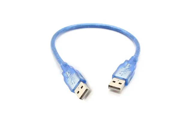 Usb Kabel 2.0. Usb-a Han Usb-a Han. Blå. 0.3m.