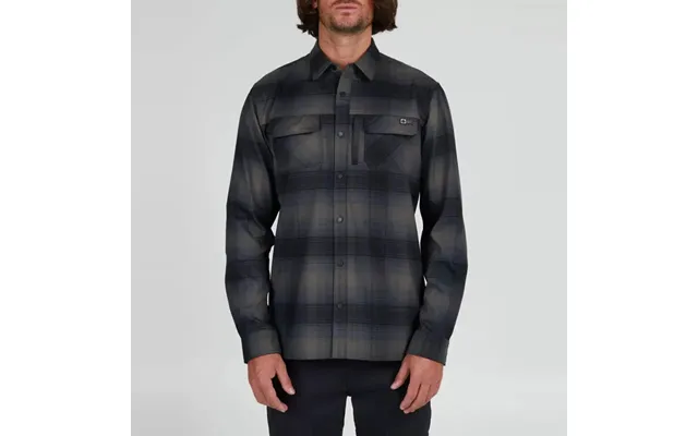 Salty Crew Fathom Ls Tech Flannel Skjorte - Sort
