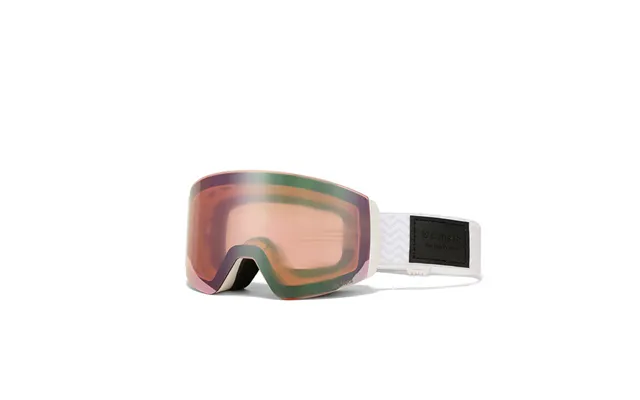 We Meta Skibriller - Hvid M Orange Linse
