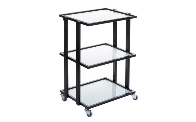 Glasvogn Med Hjul - Sort