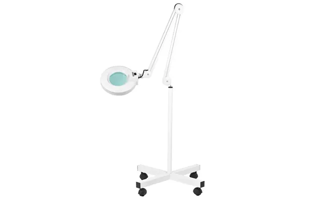Gulvlampe Med Forstørrelsesglas På Hjul S4 Stativ