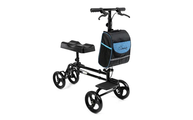 Rollator Aluminium 4-hjulet Med Knæstøttebremse