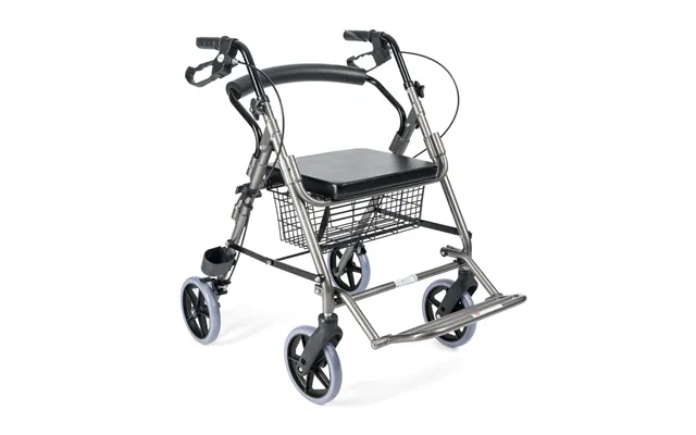 Rollator Med Fodstøtte I Aluminium