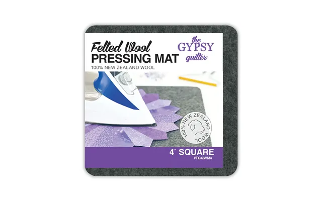 4'' X 4'' - Uld Strygemåtte
