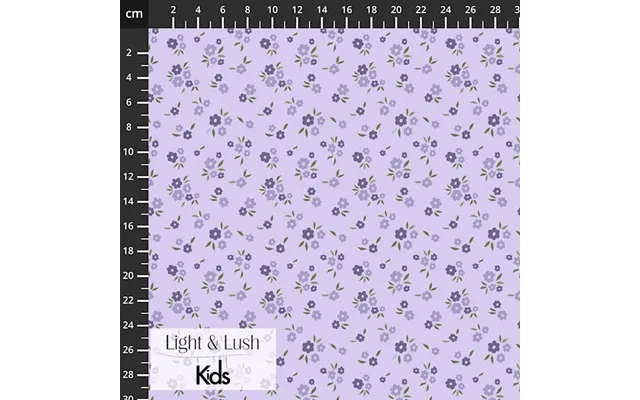 Bomuldspoplin M Små Blomster - Light & Lush Kids Poplin Spring