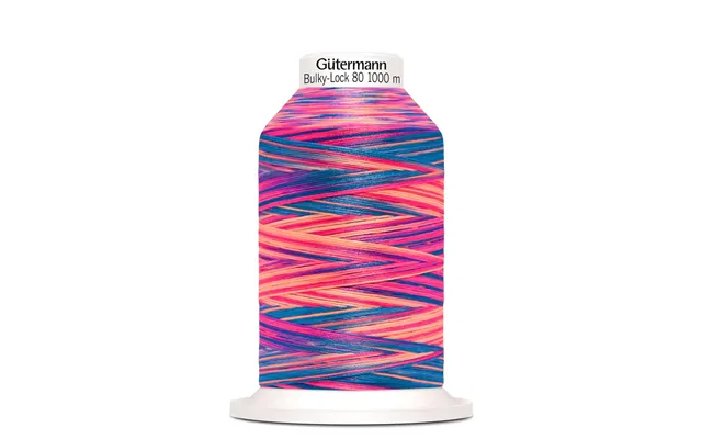Bulky-lock 80 - 1000 M Multifarvet Pink Blå Toner