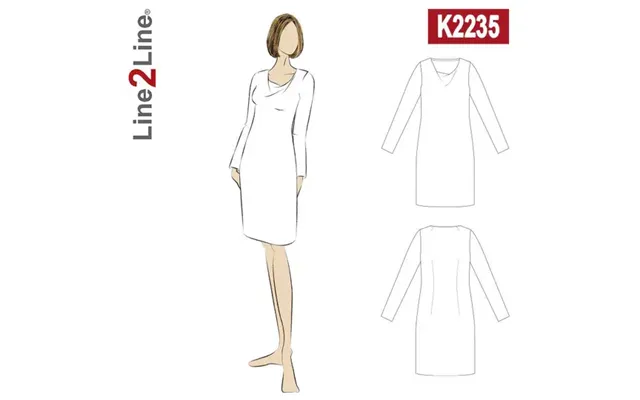 Line2line K2235 - Vandfaldskjole