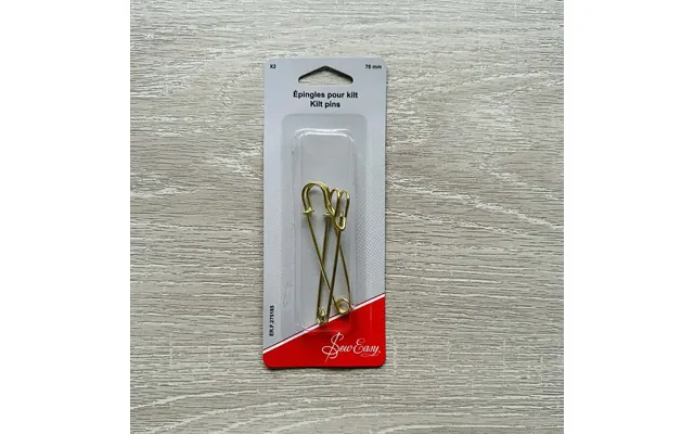 Sew Easy Kiltnåle - Messing 2 Stk. 76 Mm