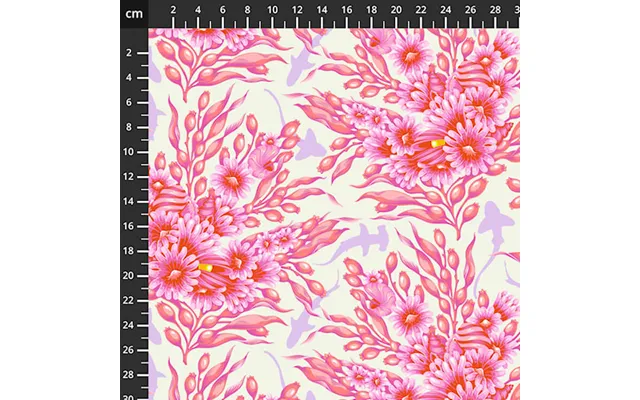 Tula Pink - Floral Reef, Shadow Sharks