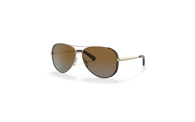 Michael Kors Chelsea 0mk5004 Solbriller - Pilot Guld Polariserede Linser