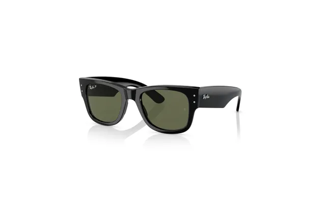 Ray-ban Mega Wayfarer Rb0840s Solbriller - Firkantede Sort Polariserede Linser