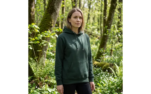 Hoodie I En Flot Flaske Grøn. Til Kvinder - 3xl