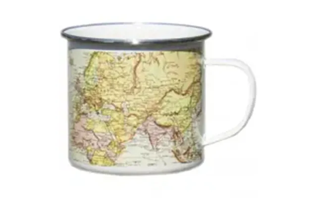 Gift Republic Emaljekrus - Man Of The World Map Verdenskort