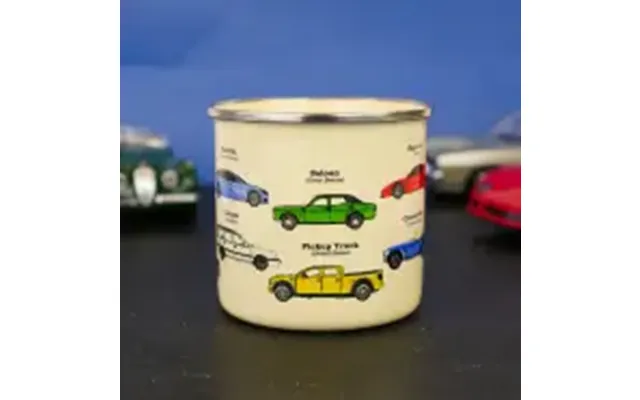 Gift Republic Enamel Mug Cars - Krus