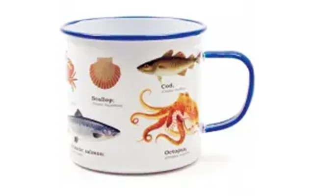 Gift Republic Enamel Mug Sea Life - Krus