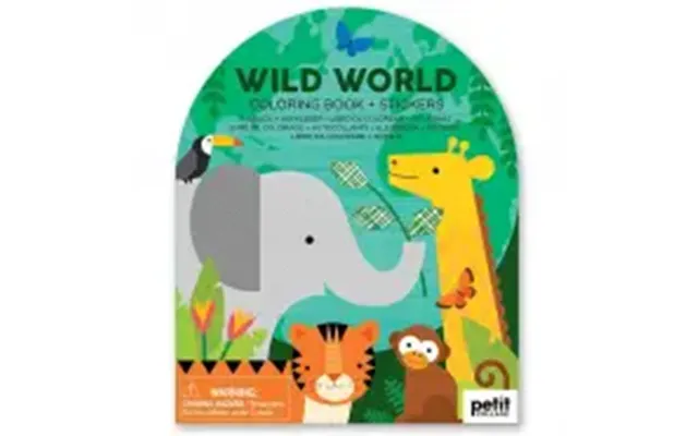 Petit Collage Coloring & Sticker Book Animal - Legetøj