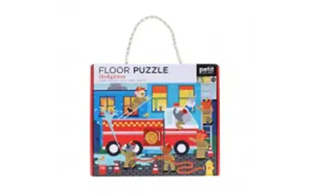Petit Collage Floor Puzzle Firefighters - Puslespil