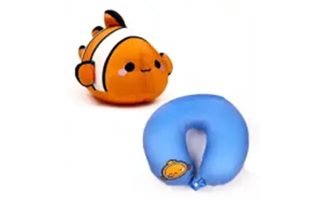 Relaxeazzz Swapseazzz Adoramals Ocean Clownfish 2-in-1 Plush Travel Pillow & Toy - Nakkepude
