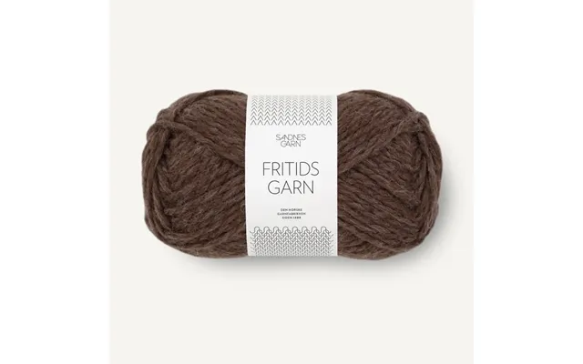 Fritidsgarn Mørk Brunmelert 4071