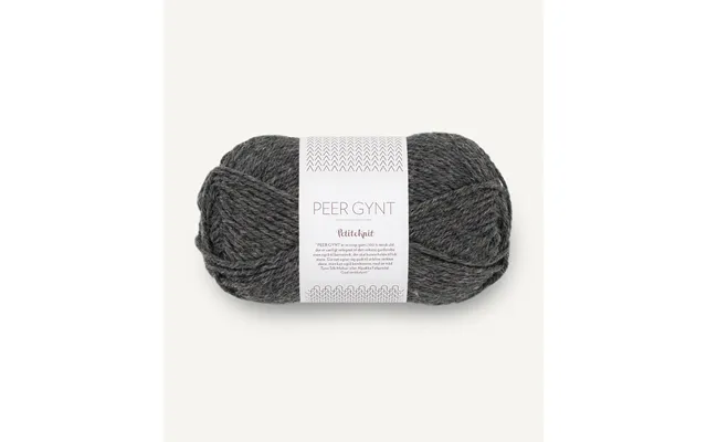 Sandnes Petiteknit Peer Gynt Charcoal Melange 1065