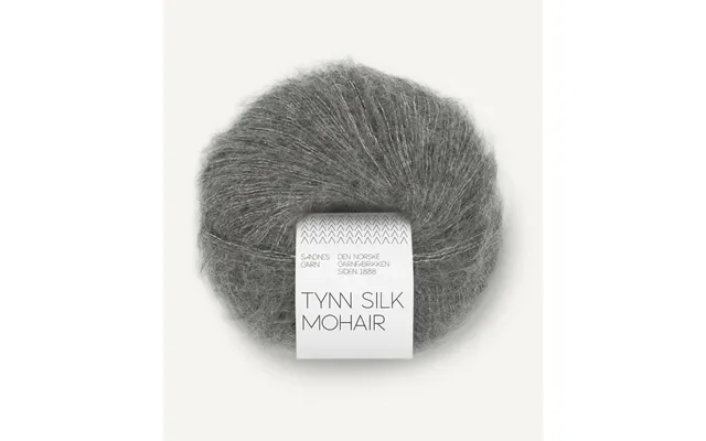 Tynn Silk Mohair Dark Grey Melange 1053