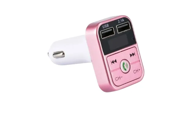 2-i-1 Fm-sender Med Dobbelt Usb-stik - Display Og Knapper