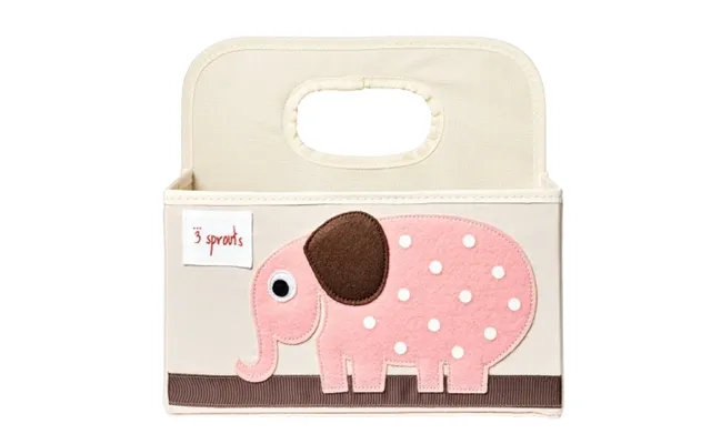 3 Sprouts Bleholder - Lyserød Elefant