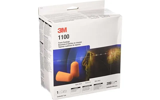 3m 1100 Ørepropper - 200 Par
