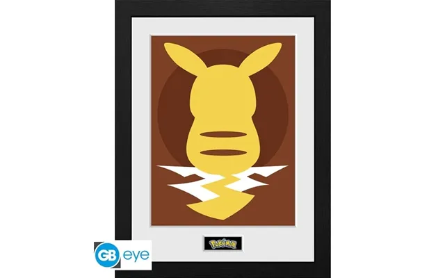 Abysse Pokemon - Indrammet Tryk Pikachu Silhouette 25 30x40
