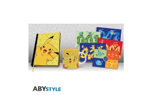 Abysse Pokemon - Pck A5 Notesbog Krus320ml Postkort Pikachu