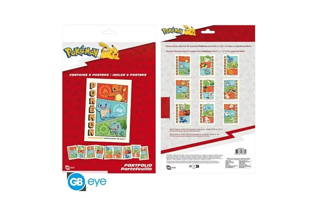 Abysse Pokemon - Portefølje 9 Plakater Startere