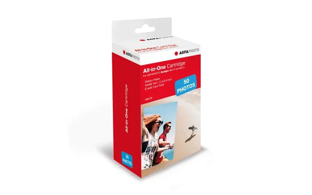 Agfa Kassette Farvebånd Papir Realipix Mini P 50 Ark